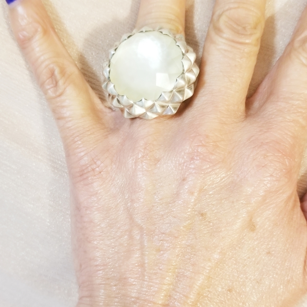 Stephen Webster silver mother pearl ring